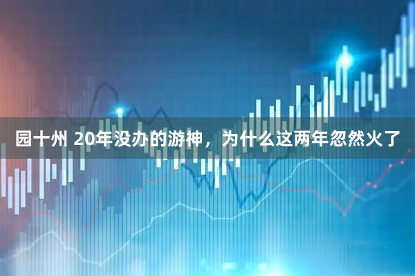 园十州 20年没办的游神，为什么这两年忽然火了