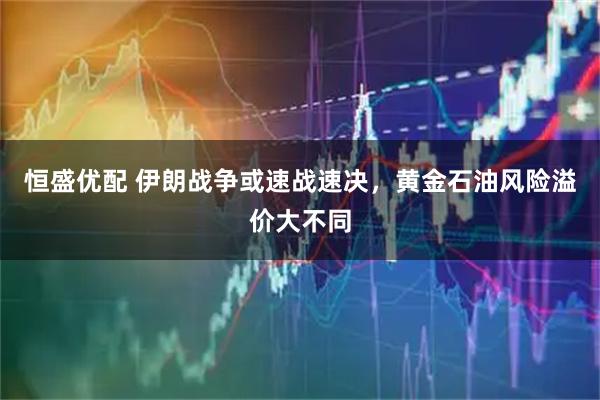 恒盛优配 伊朗战争或速战速决，黄金石油风险溢价大不同
