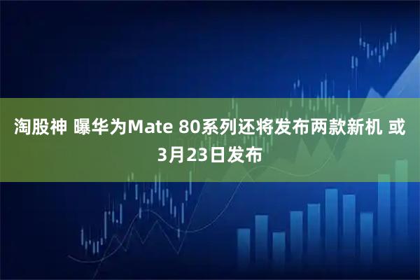 淘股神 曝华为Mate 80系列还将发布两款新机 或3月23日发布