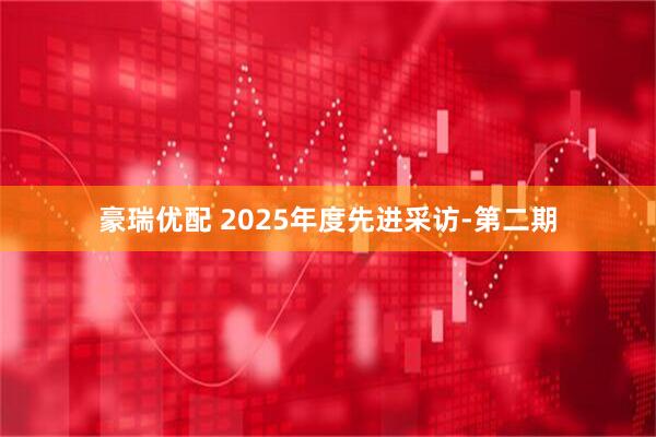 豪瑞优配 2025年度先进采访-第二期