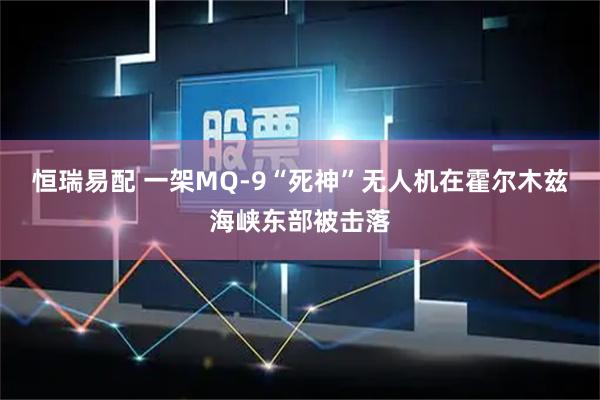 恒瑞易配 一架MQ-9“死神”无人机在霍尔木兹海峡东部被击落