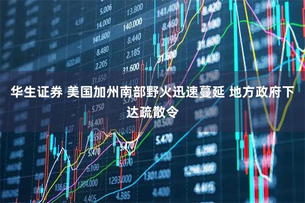 华生证券 美国加州南部野火迅速蔓延 地方政府下达疏散令
